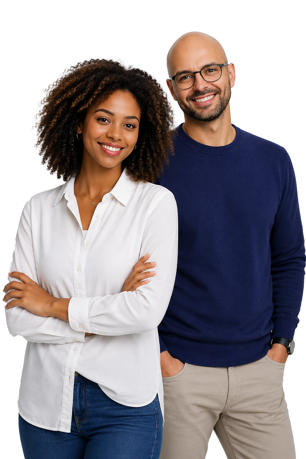 Two learning and development professionals